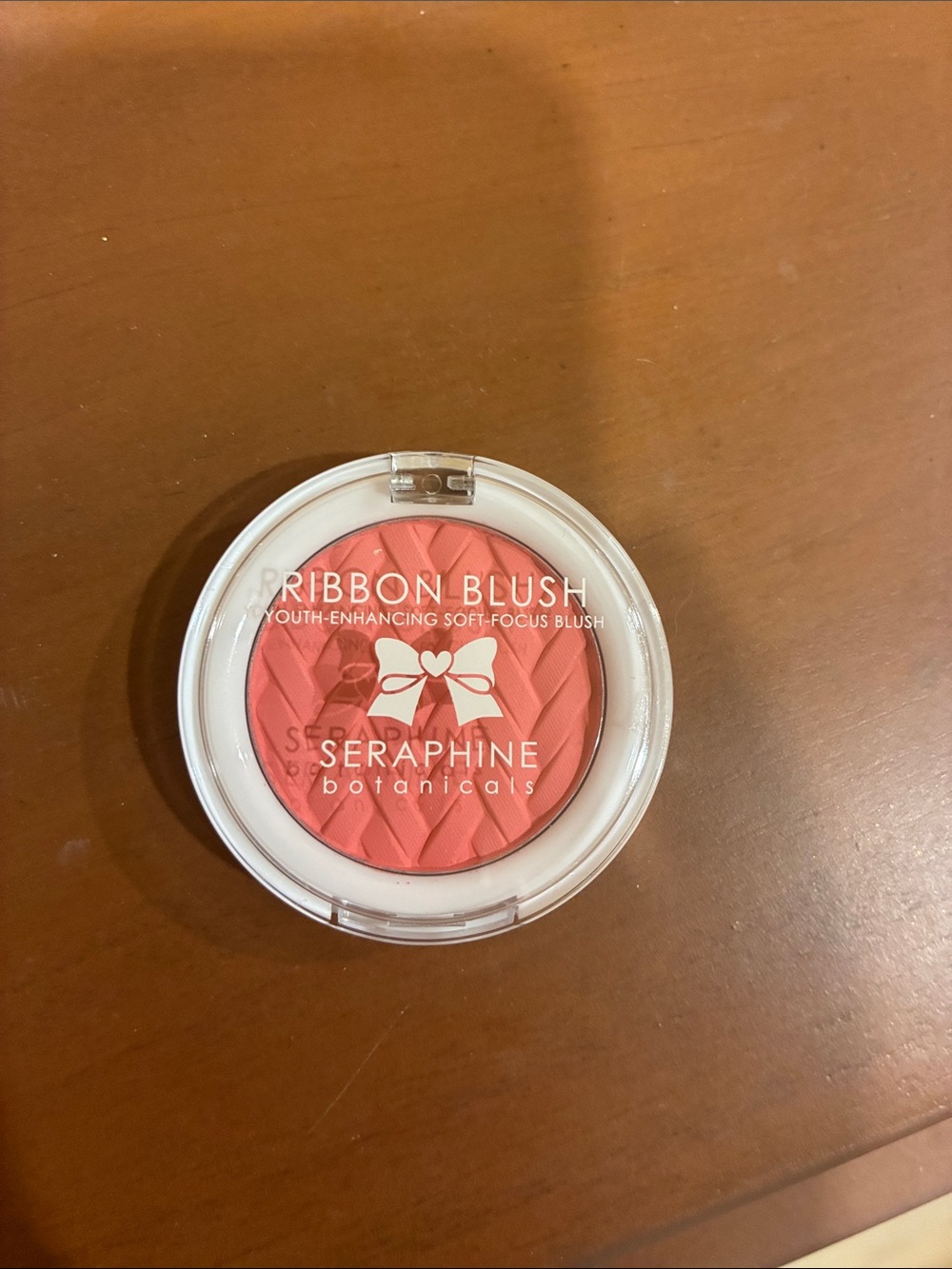 Seraphine Botanicals Ribbon Blush — Coral Pink Cheek Tint